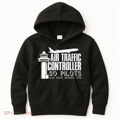Air Traffic Controller Joke Pilot Saying Flight Control Kids Hoodie