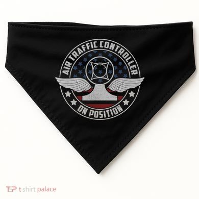 Air Traffic Controller Us Military Gift USA-Made Doggie Bandana
