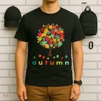 Autumn Tree Colorful Festive T-Shirt thumb 6