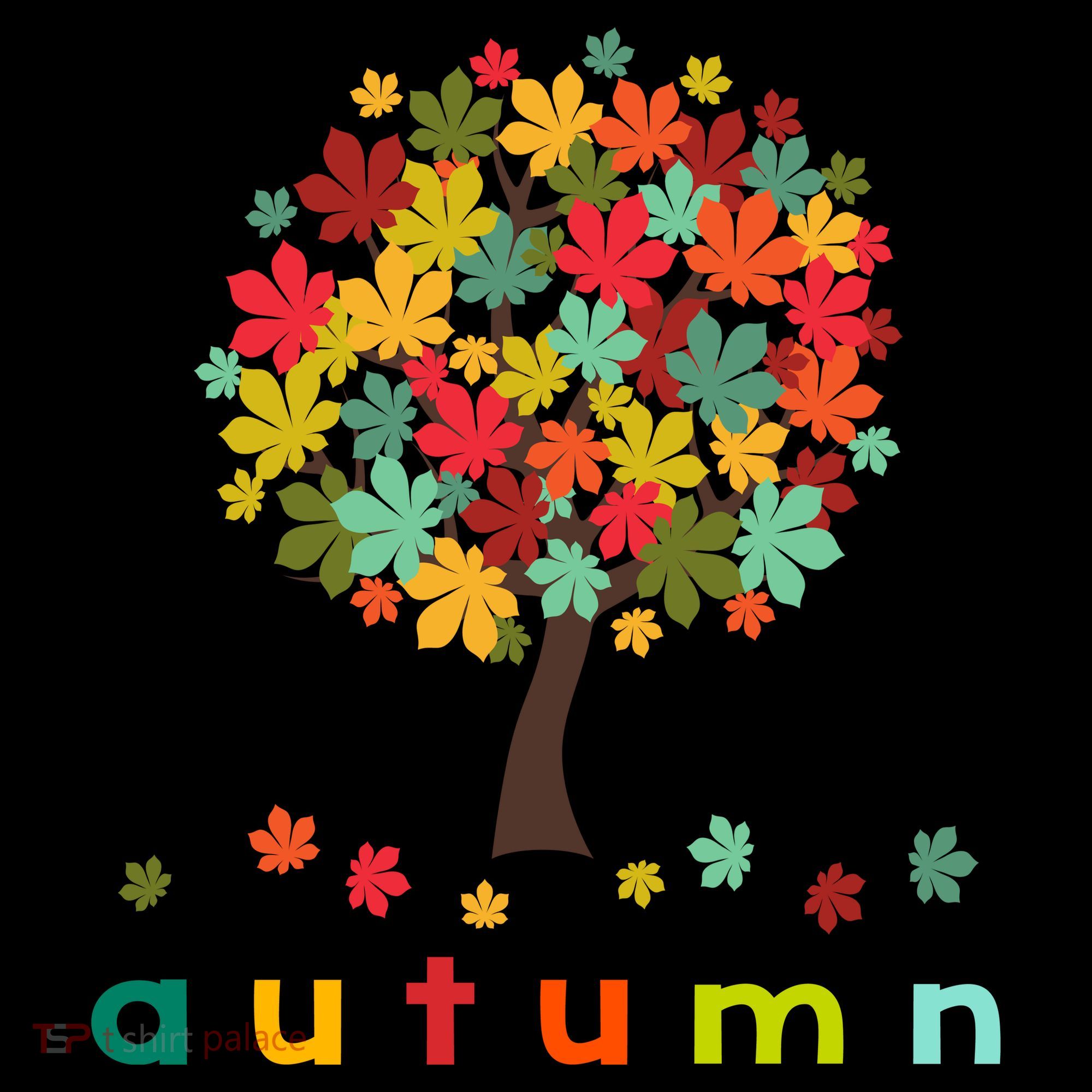 Autumn Tree Colorful Festive T-Shirt