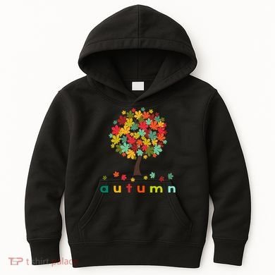 Autumn Tree Colorful Festive Kids Hoodie