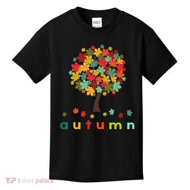 Autumn Tree Colorful Festive Kids T-Shirt