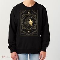 Aquarius Tarot Card Zodiac Women's Sweatshirt thumb 0
