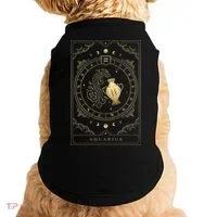 Aquarius Tarot Card Zodiac Doggie Tank thumb 0