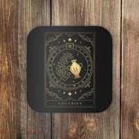 Aquarius Tarot Card Zodiac Coaster thumb 0