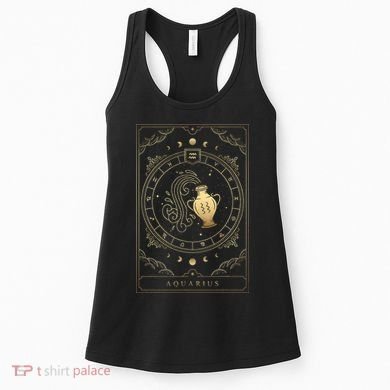 Aquarius Tarot Card Zodiac Women's Tank Top