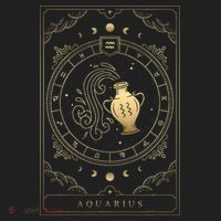 Aquarius Tarot Card Zodiac Hat thumb 2
