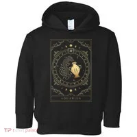 Aquarius Tarot Card Zodiac Toddler Hoodie thumb 0
