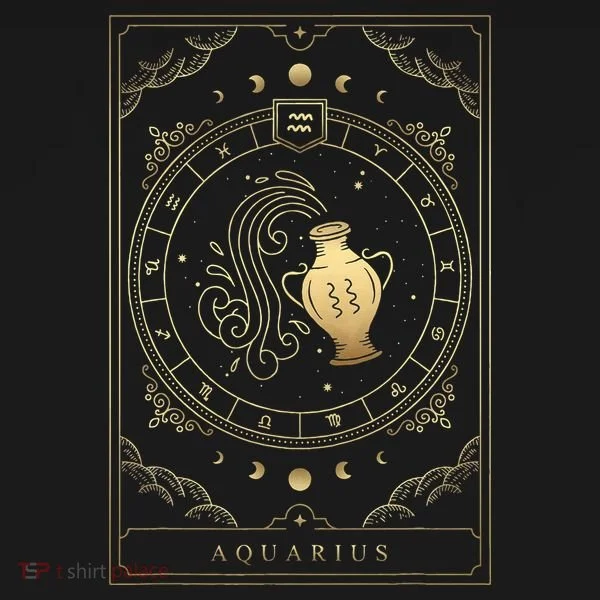 Aquarius Tarot Card Zodiac Toddler Hoodie