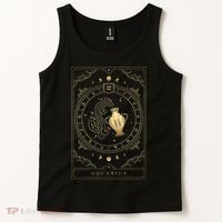 Aquarius Tarot Card Zodiac Tank Top thumb 2