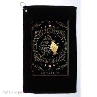 Aquarius Tarot Card Zodiac Golf Towel