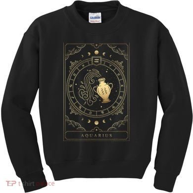 Aquarius Tarot Card Zodiac Kids Sweatshirt