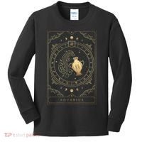 Aquarius Tarot Card Zodiac Kids Long Sleeve Shirt thumb 0