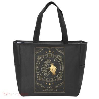 Aquarius Tarot Card Zodiac Tote Bag