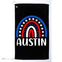 Austin Texas Cute Gift I Love Austin Texas Usa Funny Gift Golf Towel thumb 0
