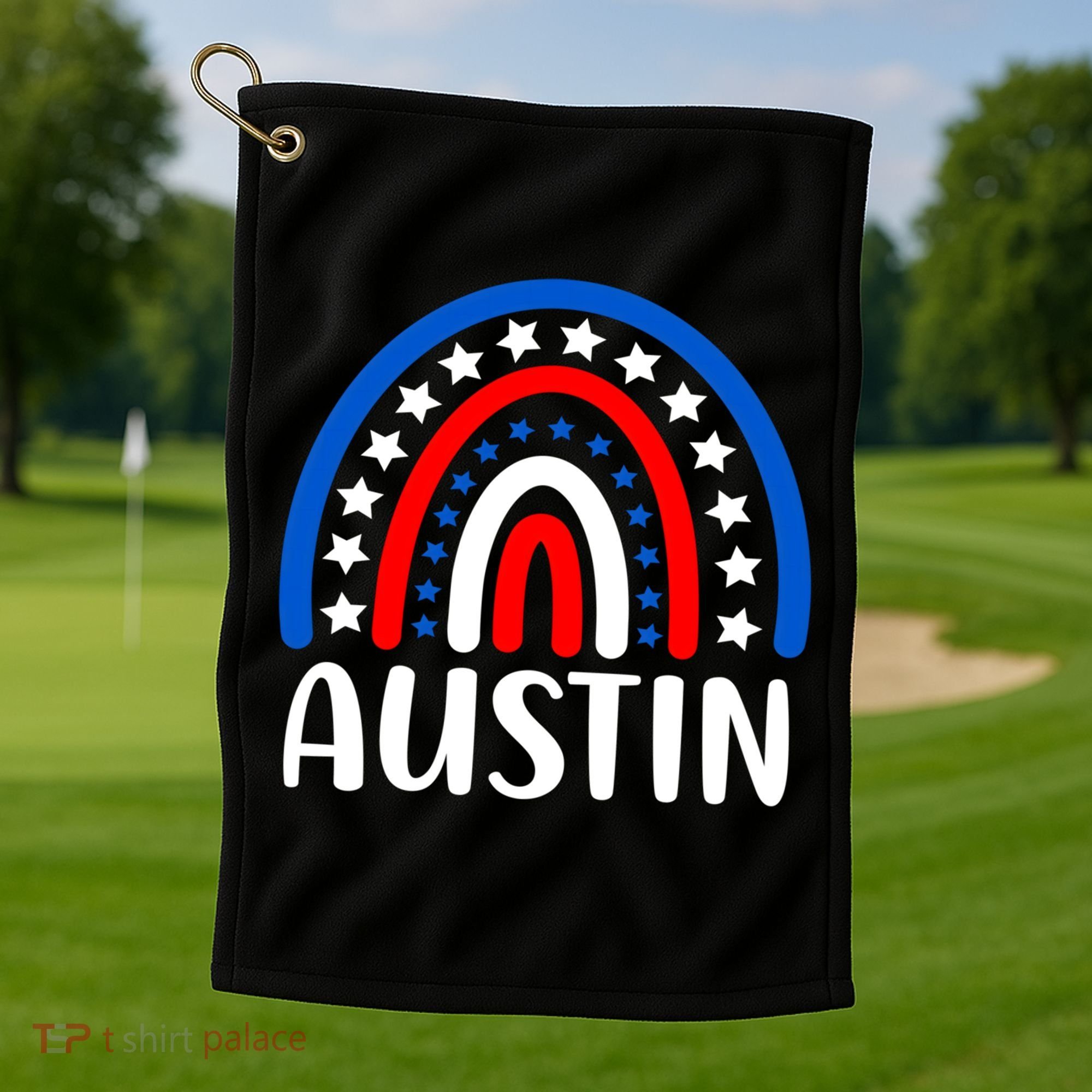 Austin Texas Cute Gift I Love Austin Texas Usa Funny Gift Golf Towel