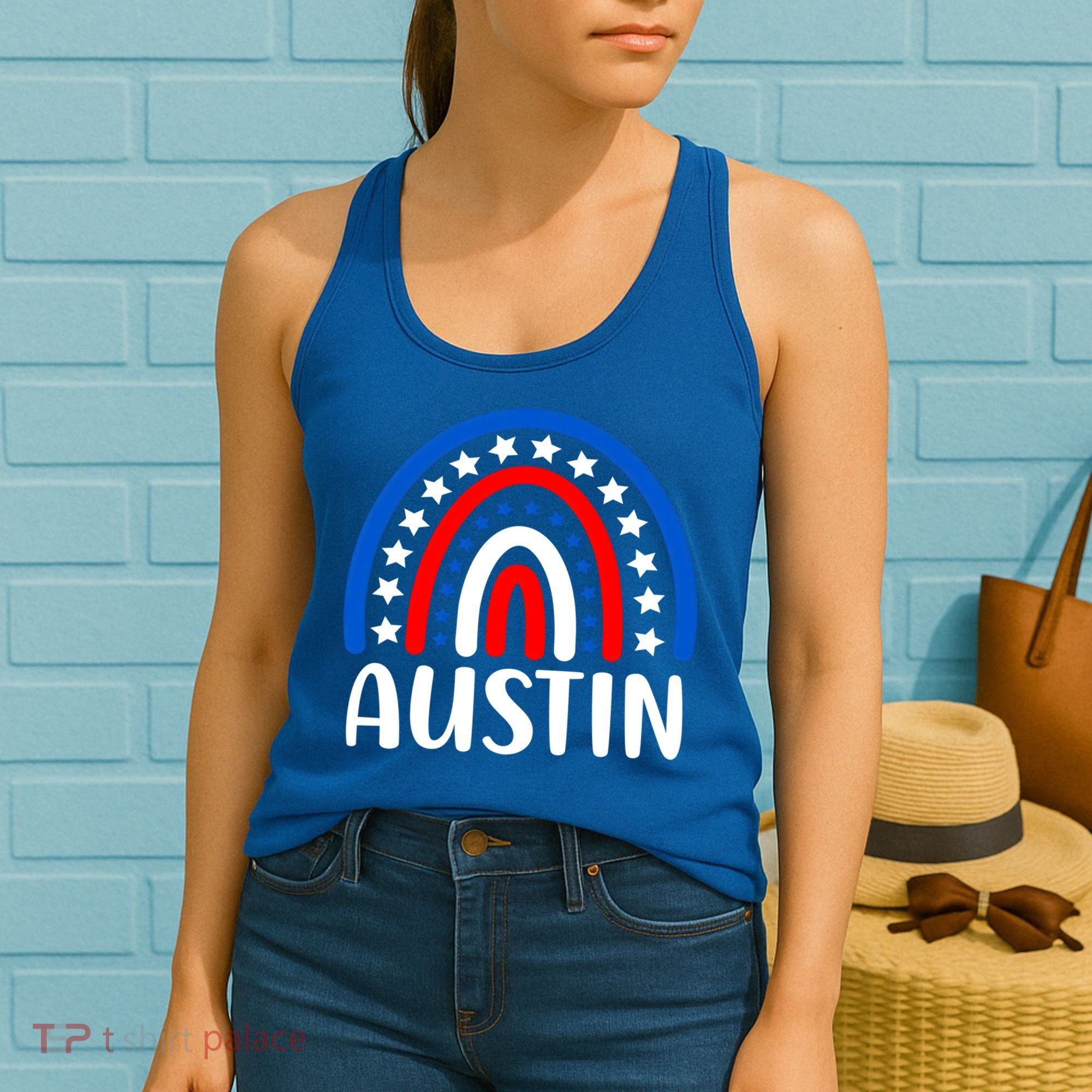 Austin Texas Cute Gift I Love Austin Texas Usa Funny Gift Women's Tank Top