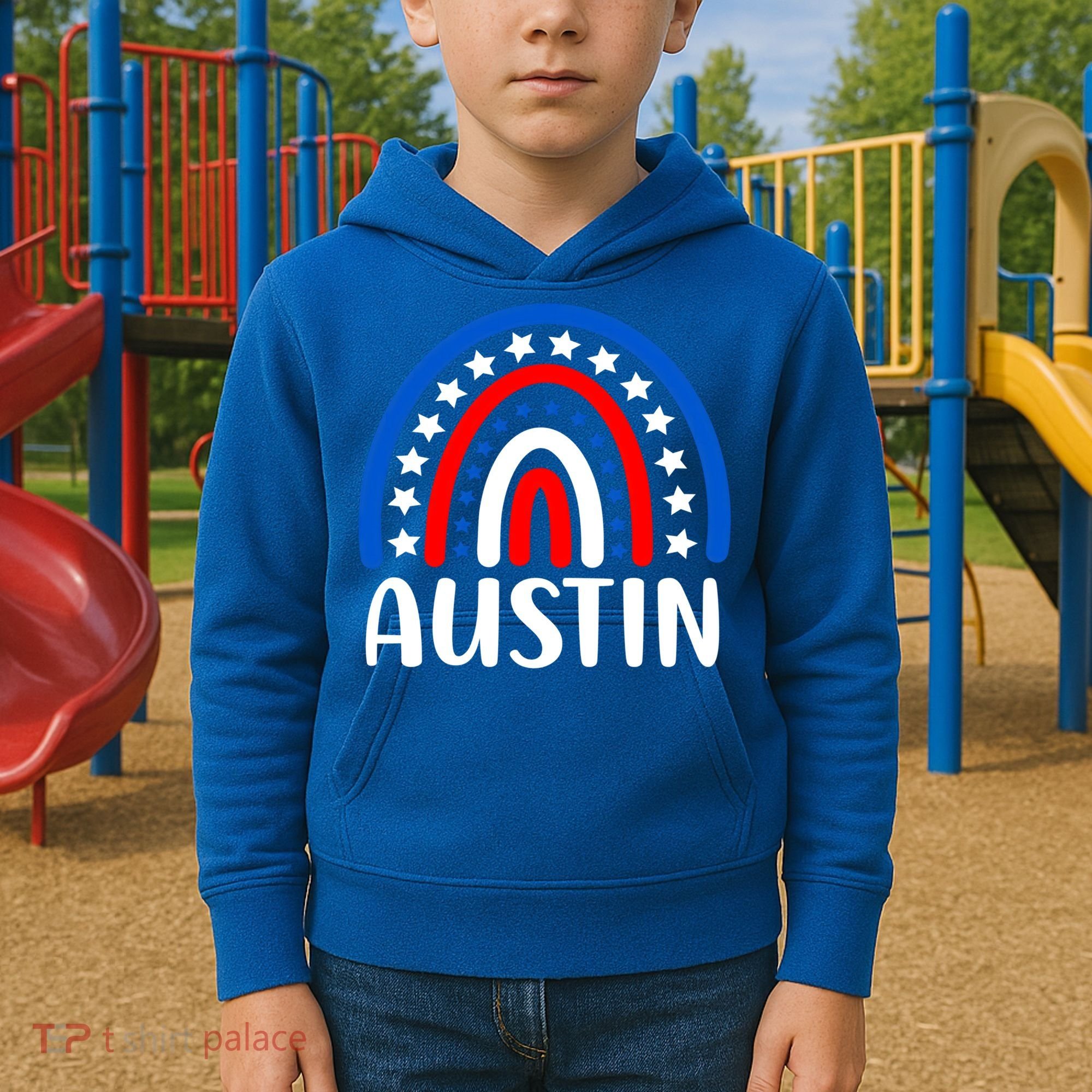 Austin Texas Cute Gift I Love Austin Texas Usa Funny Gift Kids Hoodie