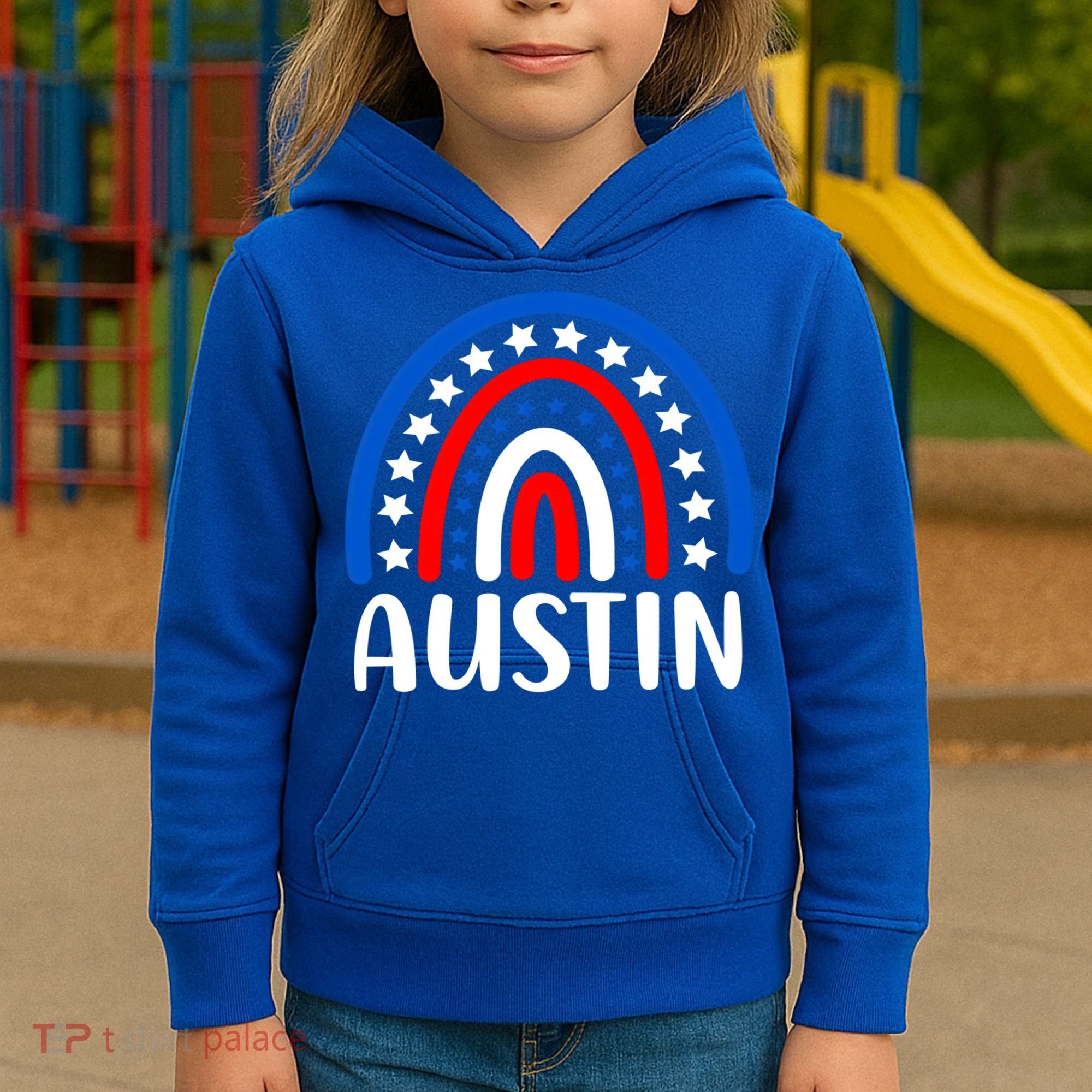 Austin Texas Cute Gift I Love Austin Texas Usa Funny Gift Kids Hoodie
