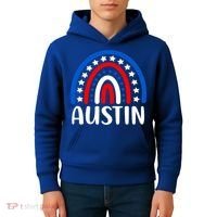 Austin Texas Cute Gift I Love Austin Texas Usa Funny Gift Kids Hoodie thumb 4