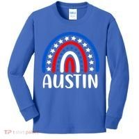 Austin Texas Cute Gift I Love Austin Texas Usa Funny Gift Kids Long Sleeve Shirt thumb 0