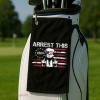 Arrest This Donald Trump 2024 Golf Towel thumb 2