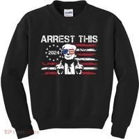 Arrest This Donald Trump 2024 Kids Sweatshirt thumb 0