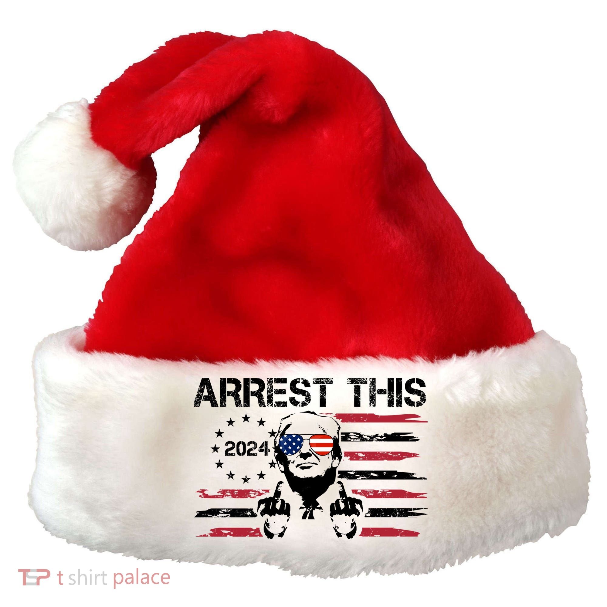 Arrest This Donald Trump 2024 Santa Hat