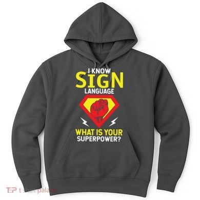 Asl Tee Deaf Tee Deaf Culture American Sign Language Hoodie
