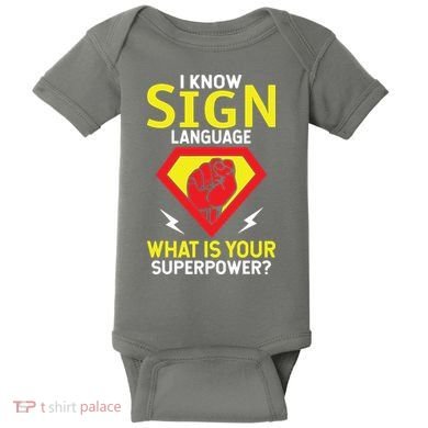 Asl Tee Deaf Tee Deaf Culture American Sign Language Baby Bodysuit