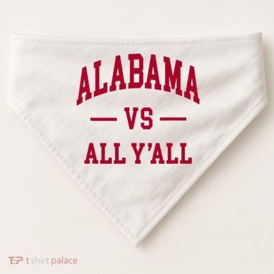 Alabama Throwback Design Classic USA-Made Doggie Bandana