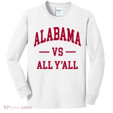 Alabama Throwback Design Classic Kids Long Sleeve Shirt
