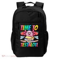 Axolotl Test Day Teacher Time To Testalotl Testing Day Women  Backpack thumb 0