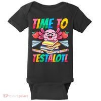 Axolotl Test Day Teacher Time To Testalotl Testing Day Women  Baby Bodysuit thumb 0
