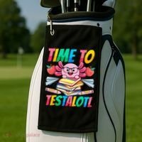 Axolotl Test Day Teacher Time To Testalotl Testing Day Women  Golf Towel thumb 2