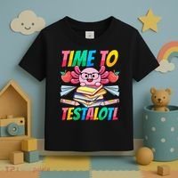 Axolotl Test Day Teacher Time To Testalotl Testing Day Women  Toddler T-Shirt thumb 3