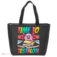 Axolotl Test Day Teacher Time To Testalotl Testing Day Women  Tote Bag thumb 0