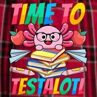 Axolotl Test Day Teacher Time To Testalotl Testing Day Women  Women's Flannel Plaid Pajama Pants thumb 2