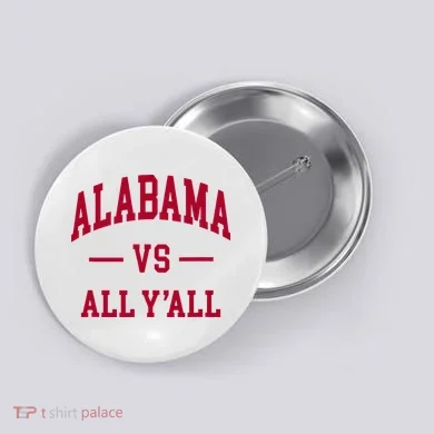 Alabama Throwback Design Classic Button