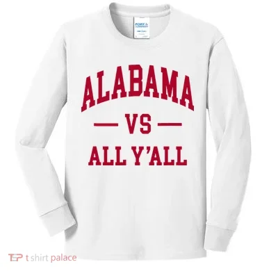 Alabama Throwback Design Classic Kids Long Sleeve Shirt