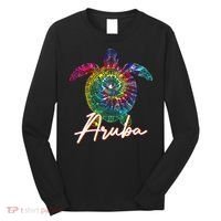 Aruba Tie Dye Sea Turtle Matching Family Vacation Long Sleeve Shirt thumb 0