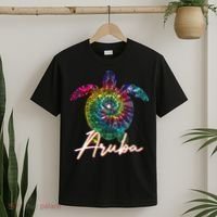 Aruba Tie Dye Sea Turtle Matching Family Vacation T-Shirt thumb 2