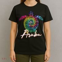 Aruba Tie Dye Sea Turtle Matching Family Vacation T-Shirt thumb 4