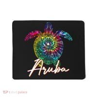 Aruba Tie Dye Sea Turtle Matching Family Vacation Mousepad thumb 0