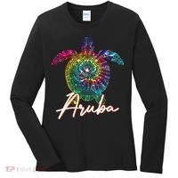 Aruba Tie Dye Sea Turtle Matching Family Vacation Women's Long Sleeve Shirt thumb 0