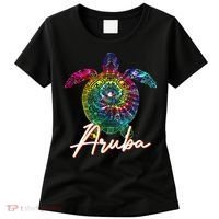 Aruba Tie Dye Sea Turtle Matching Family Vacation Women's T-Shirt thumb 0