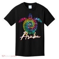 Aruba Tie Dye Sea Turtle Matching Family Vacation Kids T-Shirt thumb 0