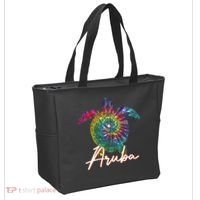 Aruba Tie Dye Sea Turtle Matching Family Vacation Tote Bag thumb 2