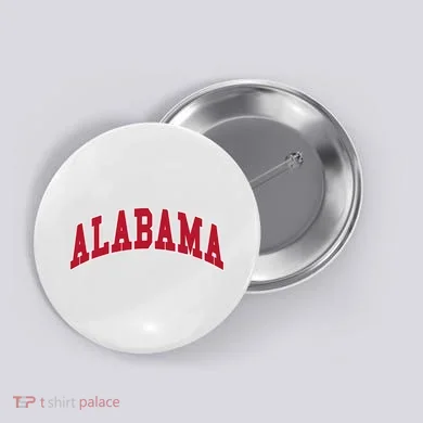 Alabama Throwback Design Classic Button