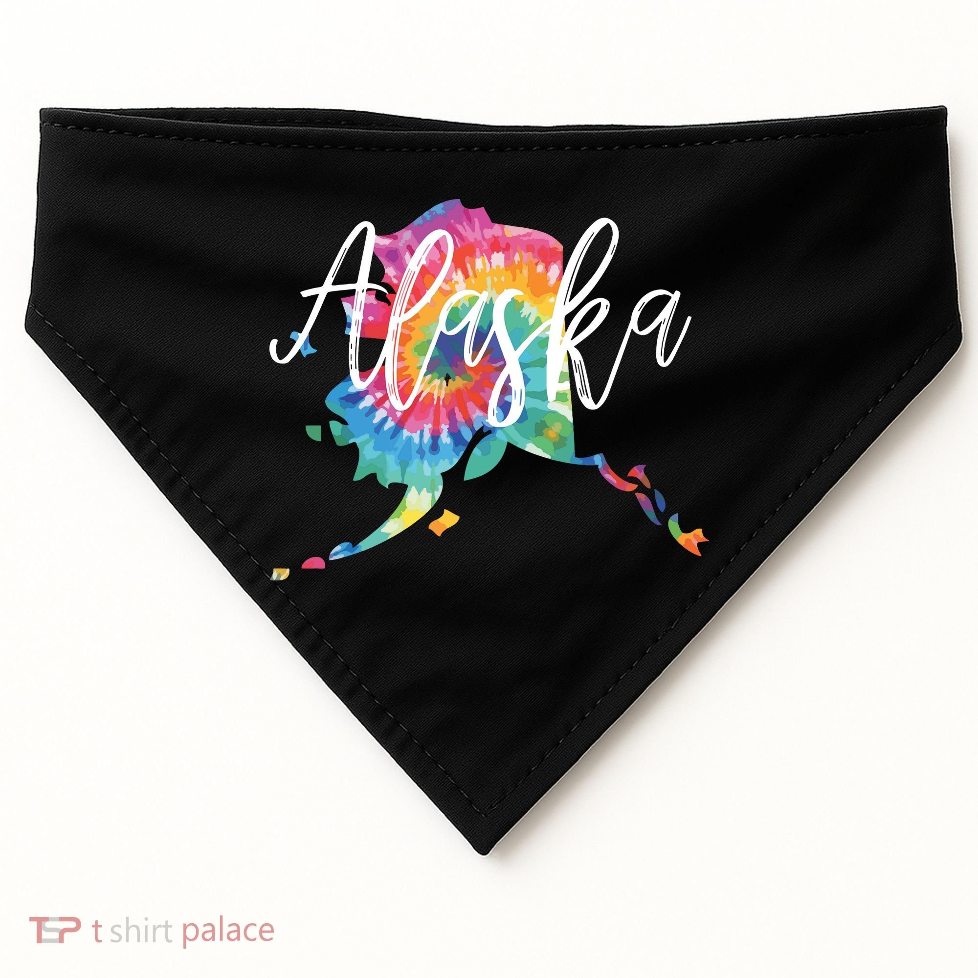 Alaska Tie Dye USA-Made Doggie Bandana